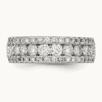 Fashion Band, 1.50 ct tw Lab-Grown Diamond — 14K White Gold