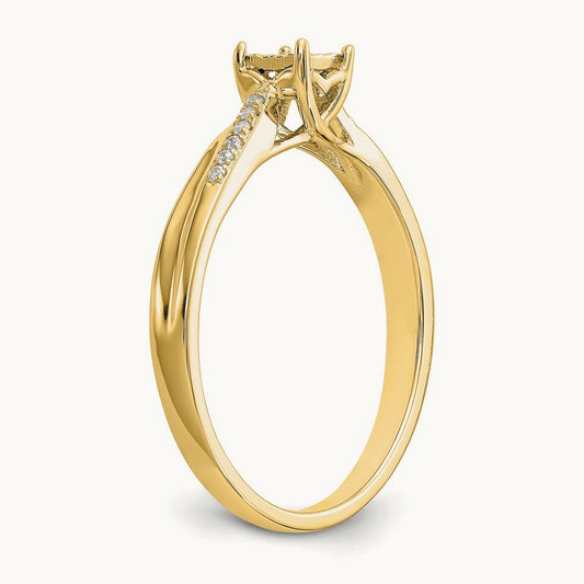 Complete Diamond Engagement Ring — 10K Yellow Gold, 7