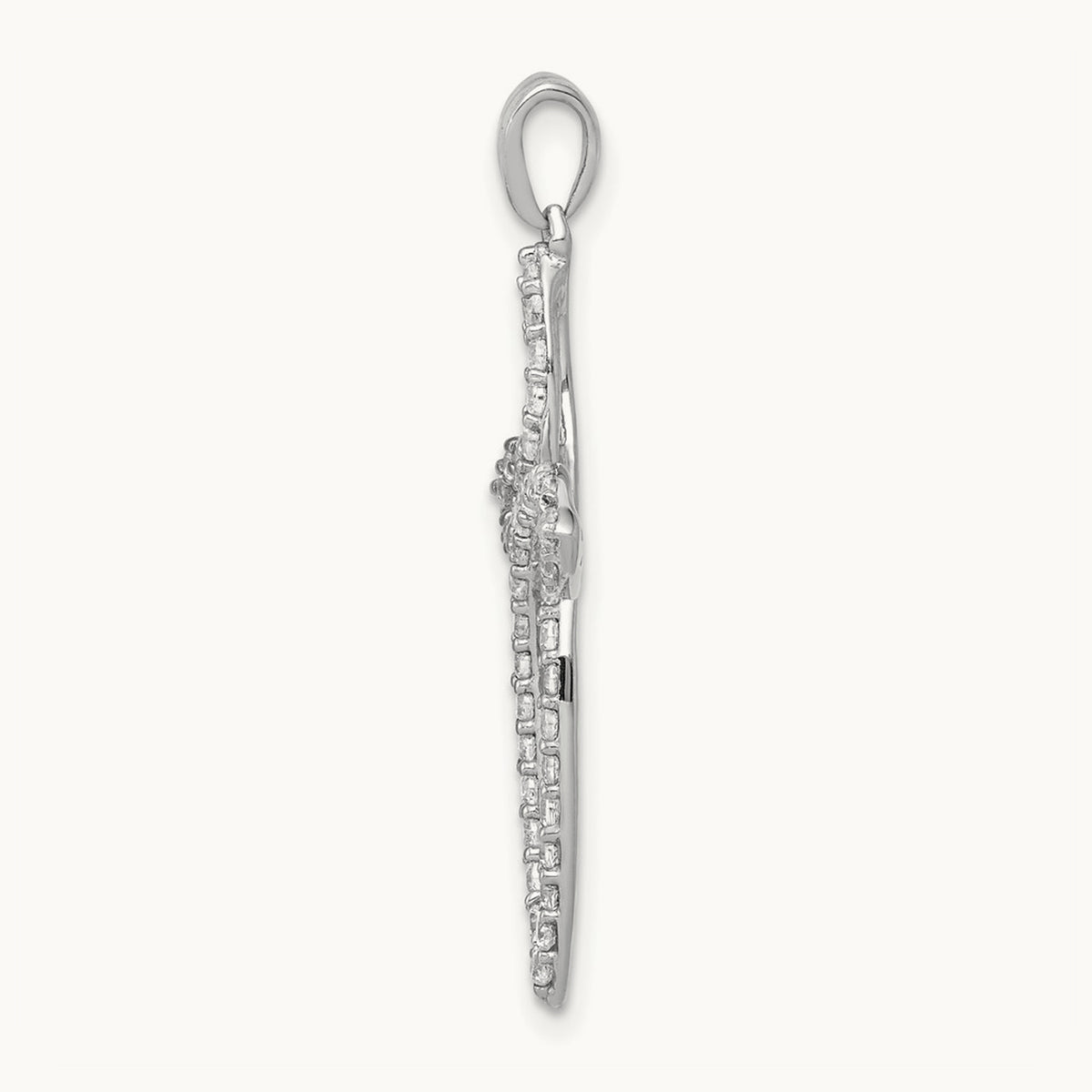 Cross Pendant, 0.50 ct tw Lab-Grown Diamond