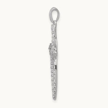 Cross Pendant, 0.50 ct tw Lab-Grown Diamond
