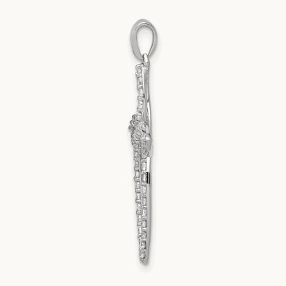 Cross Pendant, 0.50 ct tw Lab-Grown Diamond