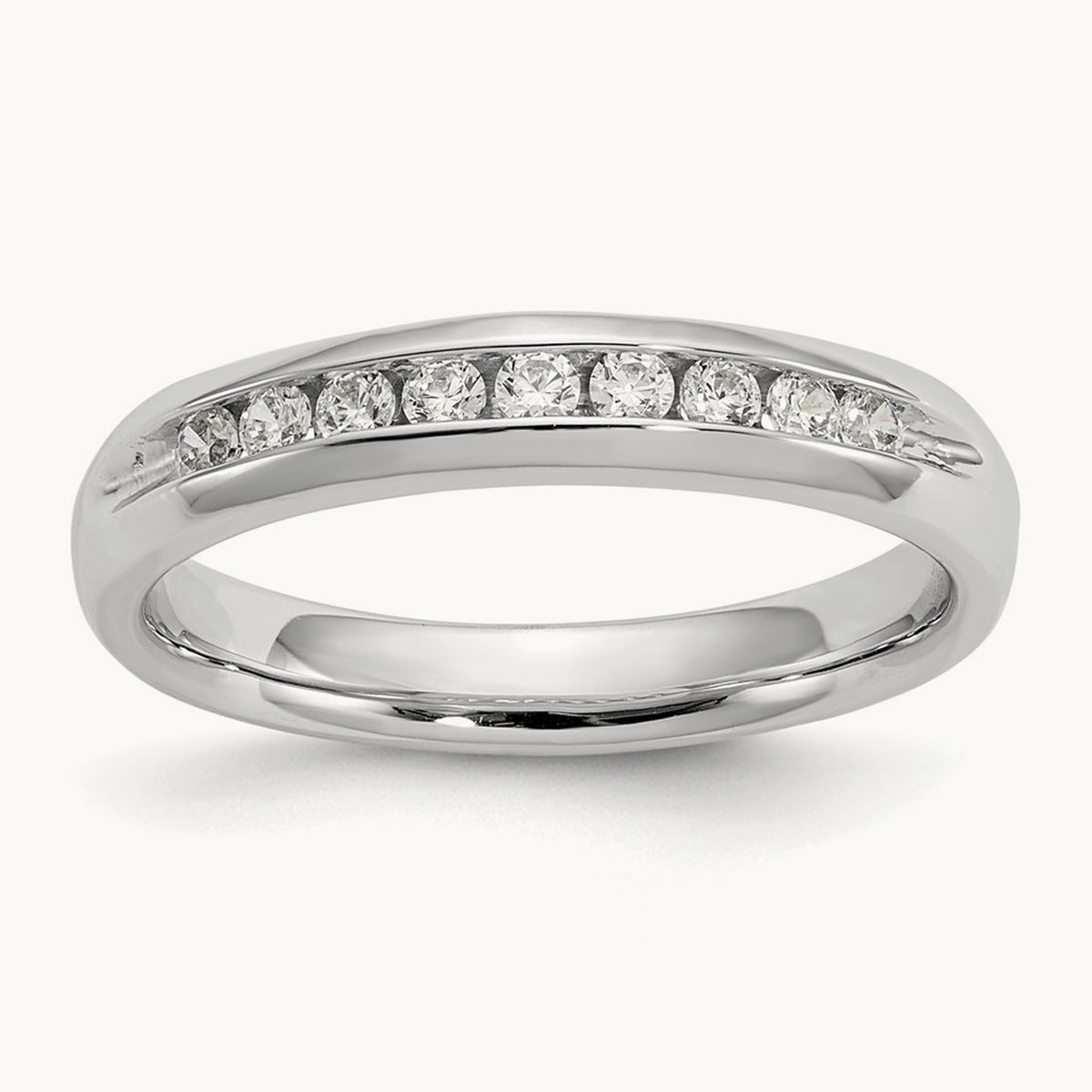 9-Stone Diamond Channel Band — 0.23 ct tw, 7