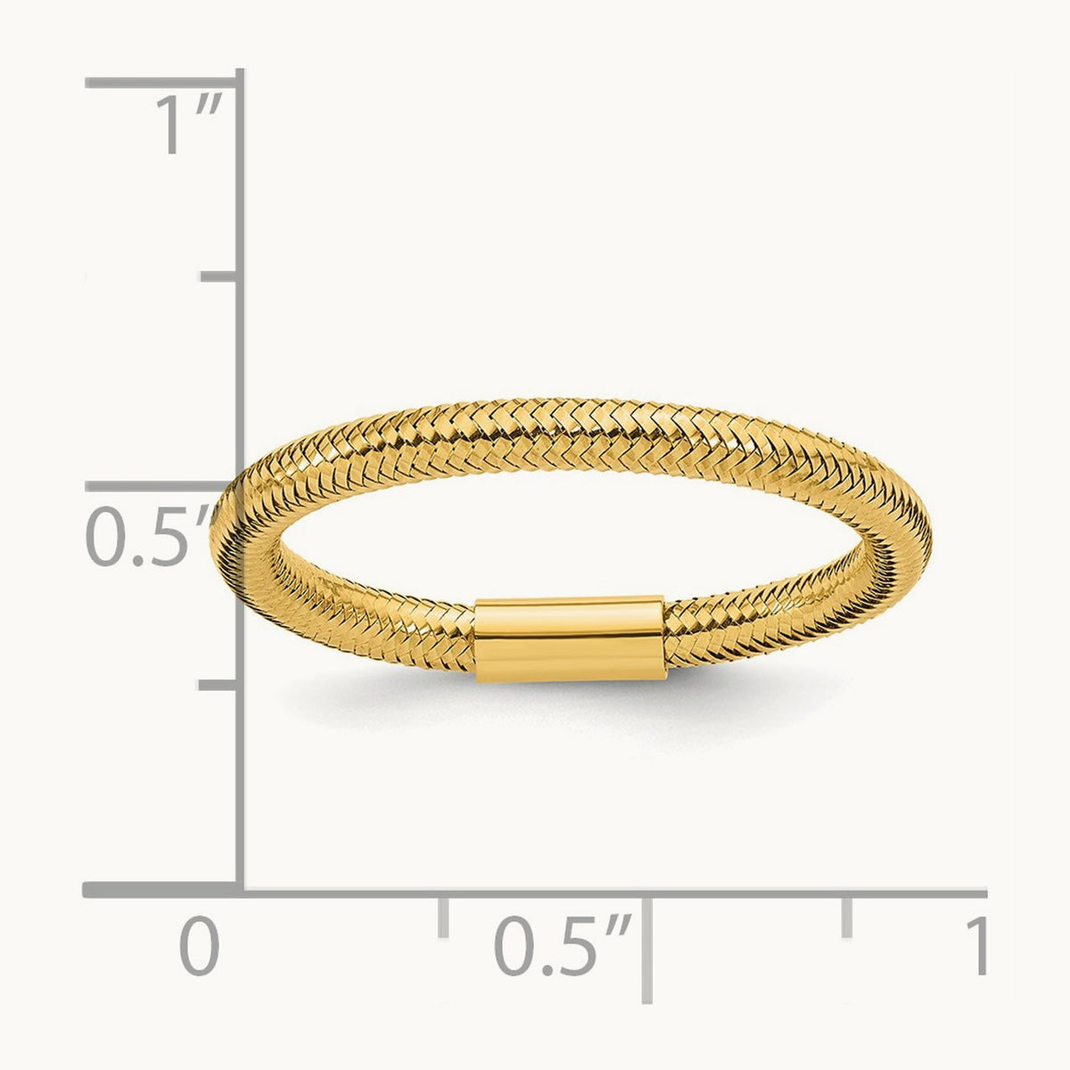 Mesh Stretch Ring, 14K
