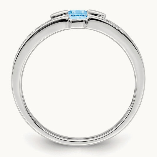 Family Jewelry Diamond Semi-Set Ring, 14K White Gold