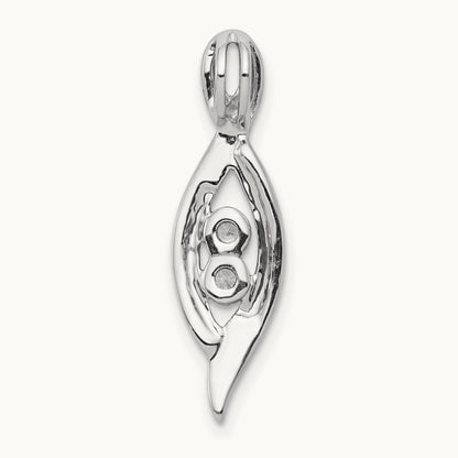 1/20ct. Diamond Slide Pendant, 14K White Gold