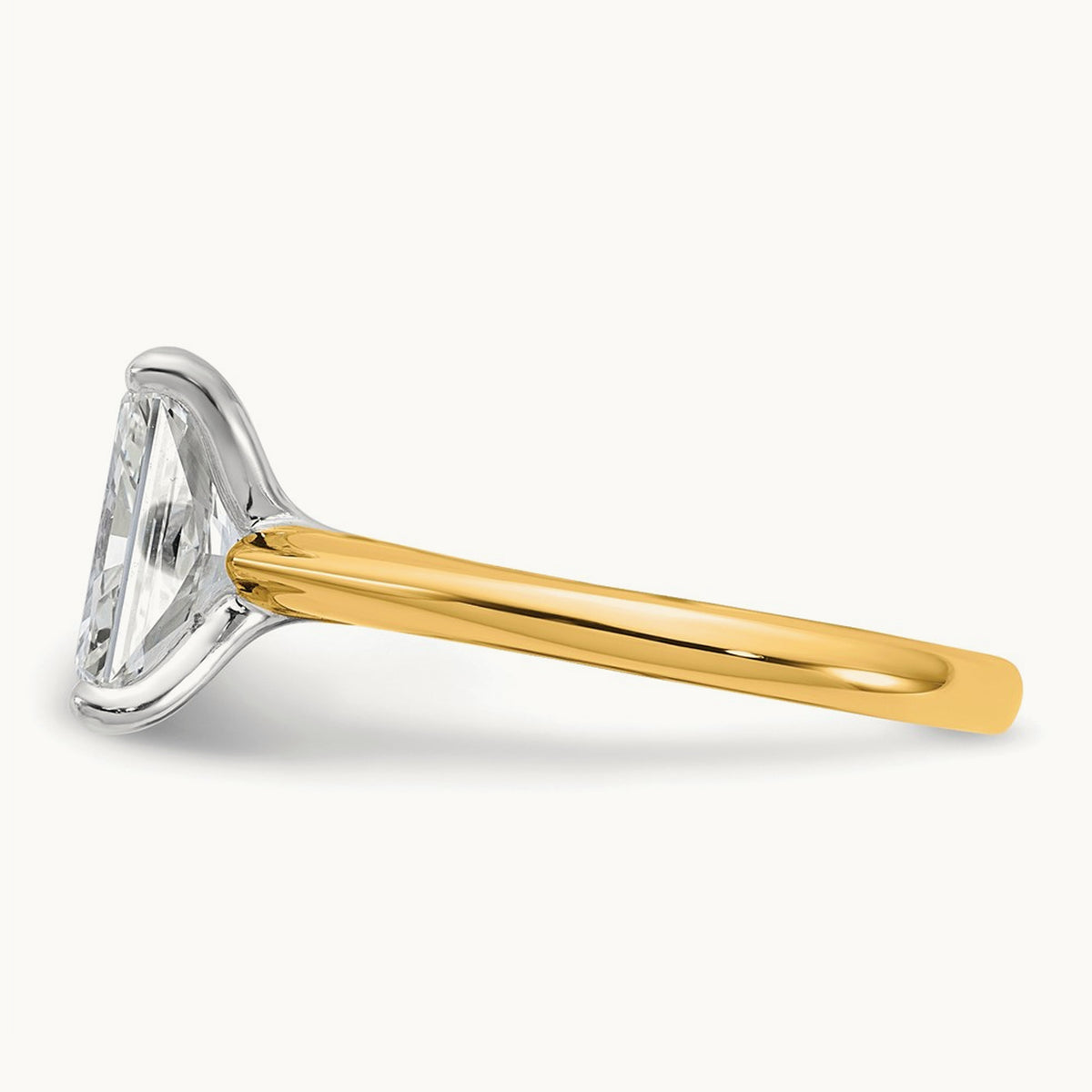 Radiant 8X Ring, 3.00 ct tw Lab-Grown Diamond — 14K Two-Tone