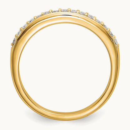 Wedding Band, 0.25 ct tw Lab-Grown Diamond — 14K Yellow Gold