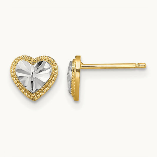 w/ D/C Heart Post Earrings — photo set
