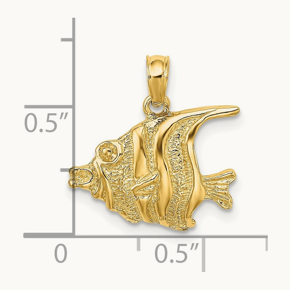 Polished Engraved FISH Charm — photo set