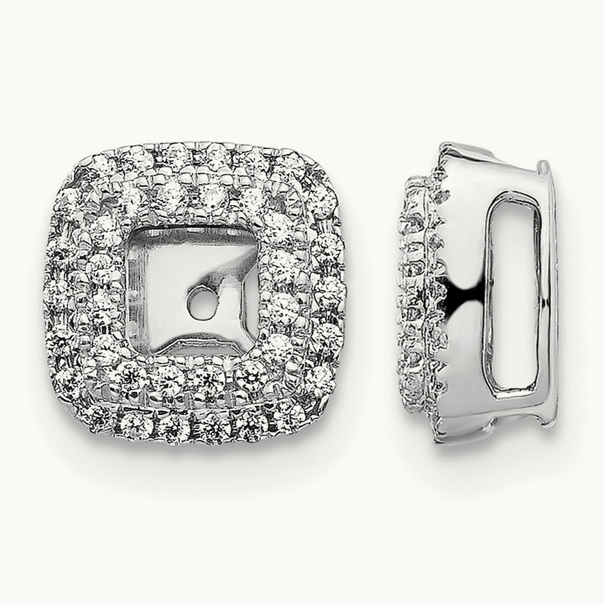 Diamond Square Earring Jackets — photo set
