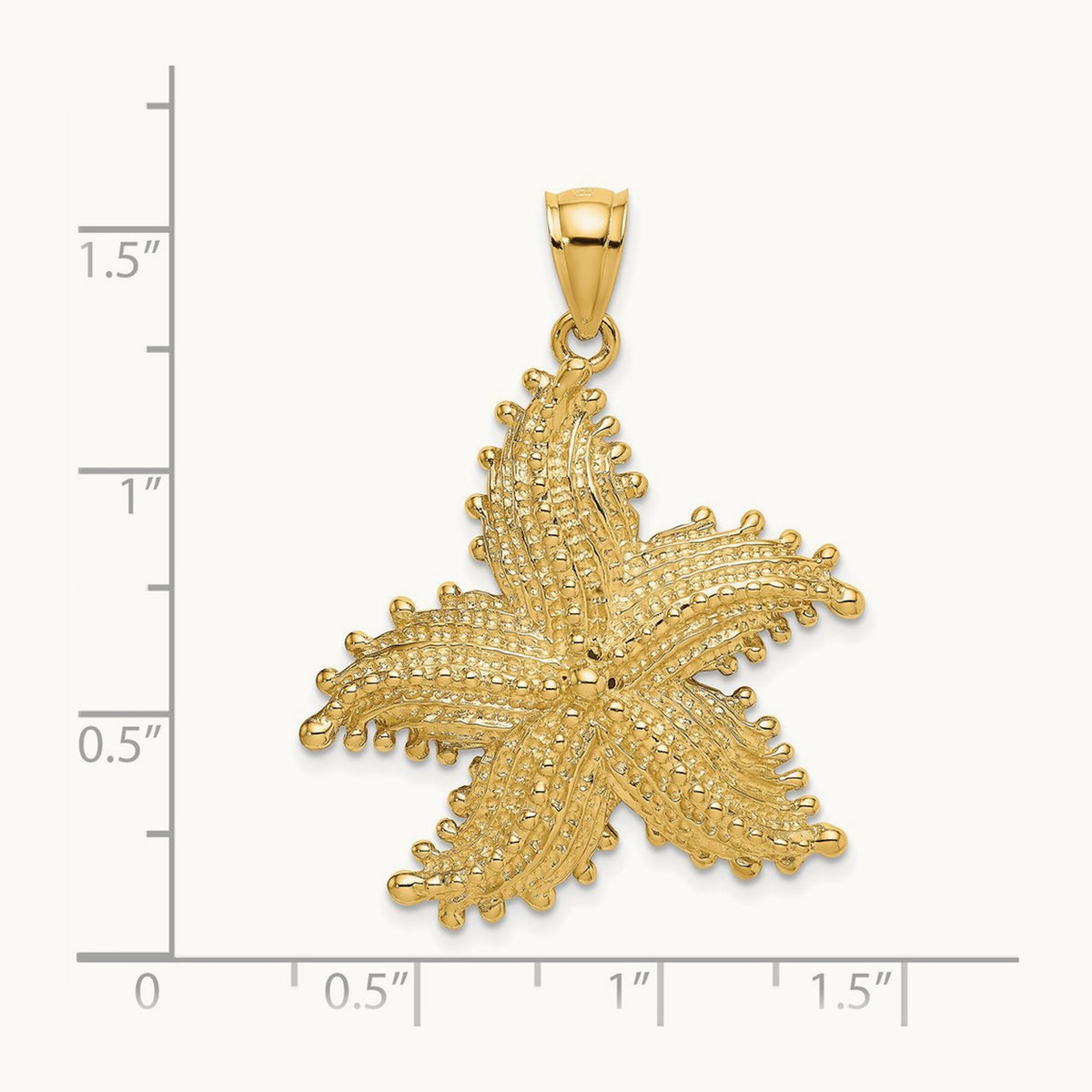 Starfish Charm, 14K