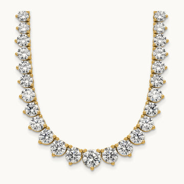 Graduated Tennis Necklace, 26.75 ct tw Lab-Grown Diamond