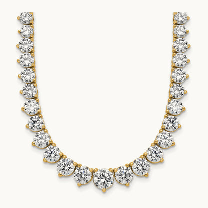 Graduated Tennis Necklace, 26.75 ct tw Lab-Grown Diamond