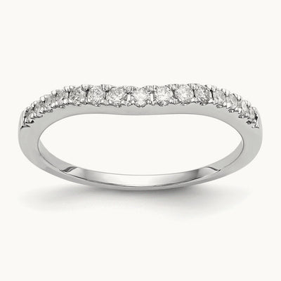 Diamond Wedding Band, 14K White Gold