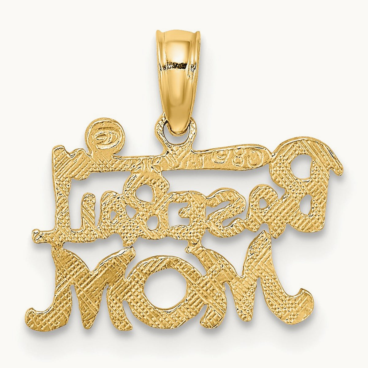BASEBALL MOM Charm, 14K