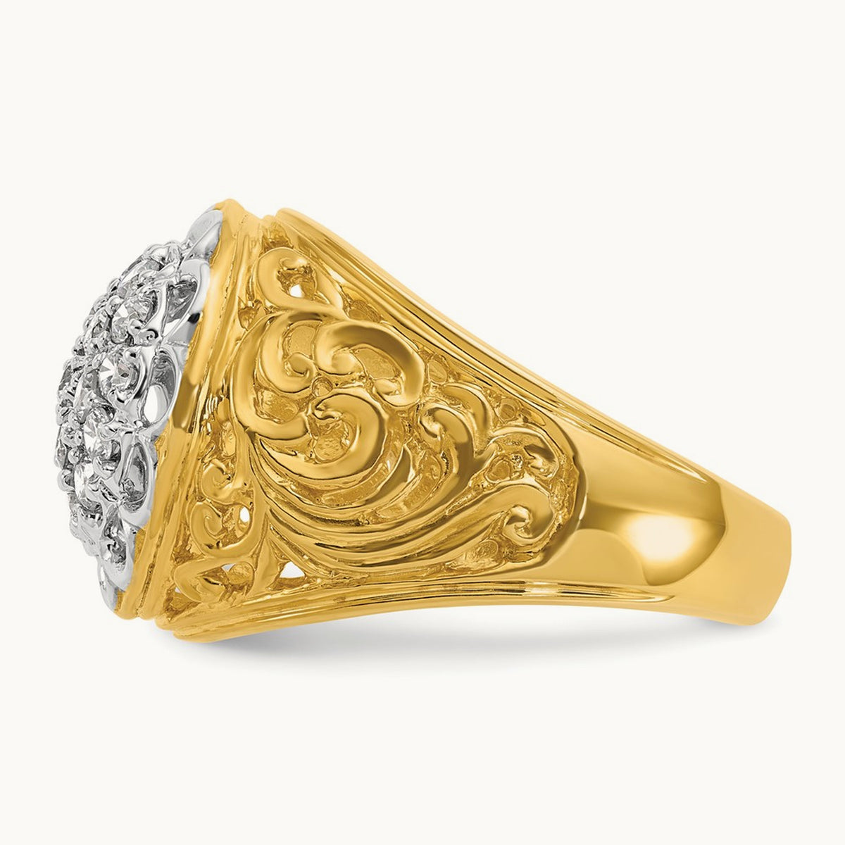 Men's Cluster Ring, 1.00 ct tw Lab-Grown Diamond