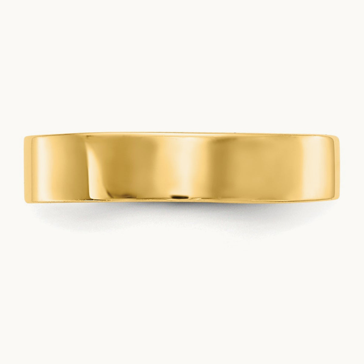 Adjustable Polished Band Toe Ring — 14K Yellow Gold