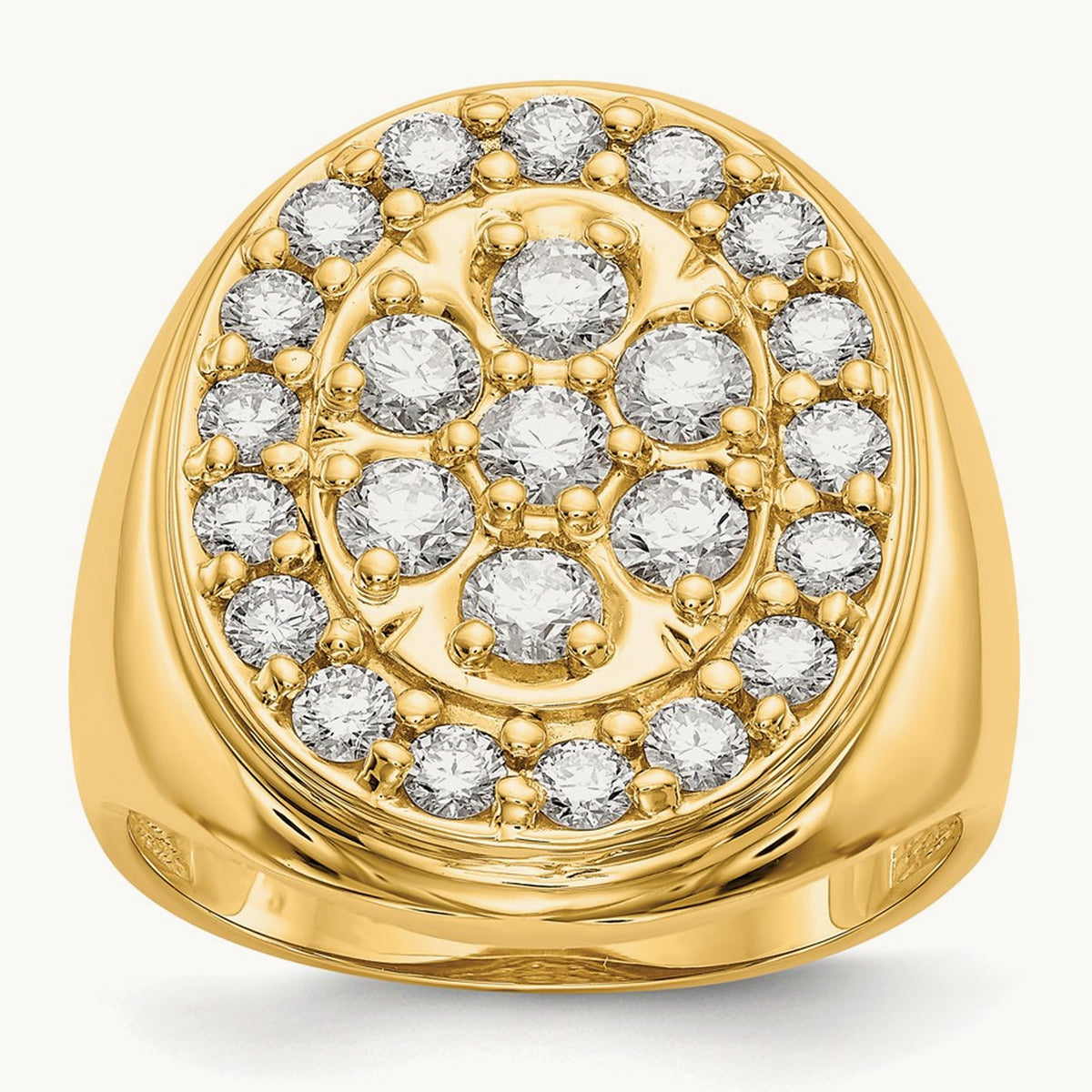AA Diamond men's ring, 14K