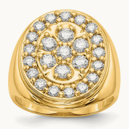 AA Diamond men's ring, 14K