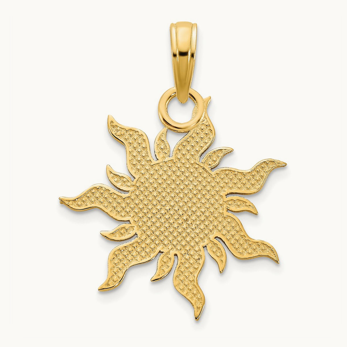 Epoxy I LOVE MY SUNSHINE Sun Pendant, 14K
