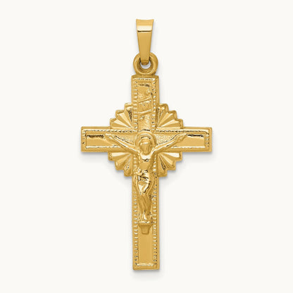 INRI Hollow Crucifix Pendant — photo set