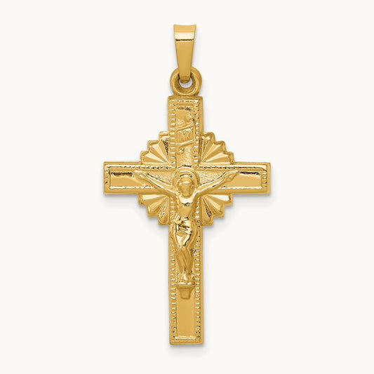 INRI Hollow Crucifix Pendant — photo set