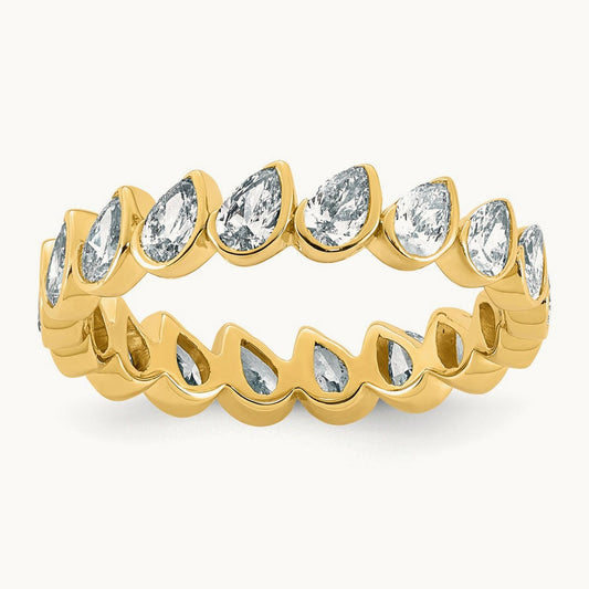 Pear Eternity Ring, 1.75 ct tw Lab-Grown Diamond