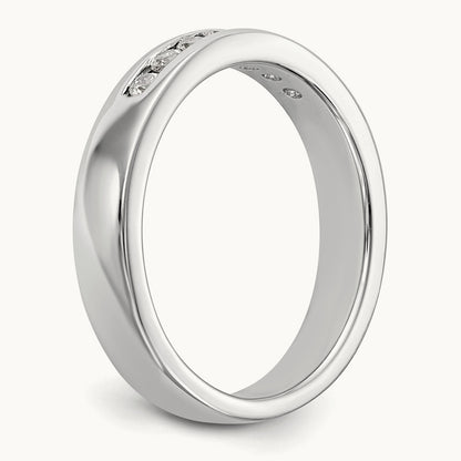 7- Stone Closed Channel Band Mounting, 1.9mm, 14K White Gold