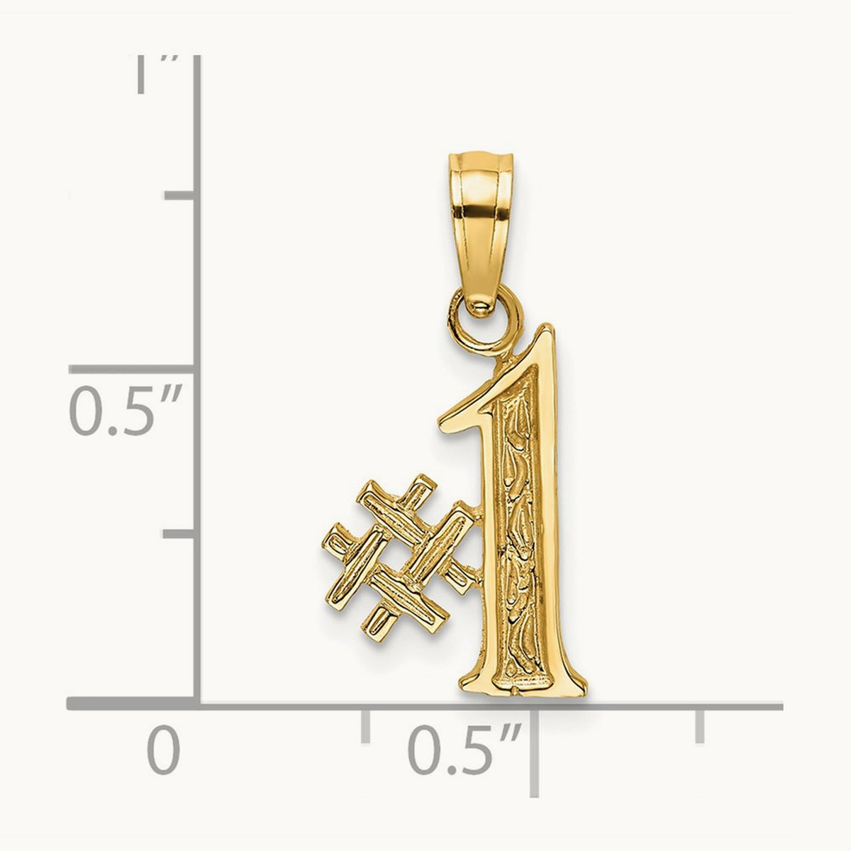 #1 Charm, 14K