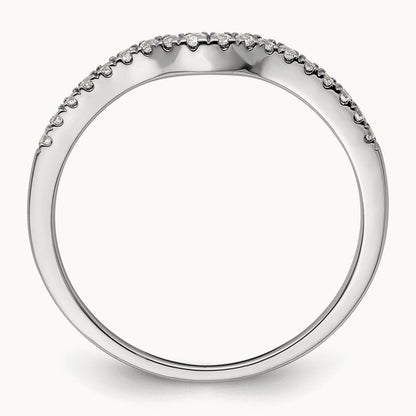Diamond Wedding Band, 14K White Gold