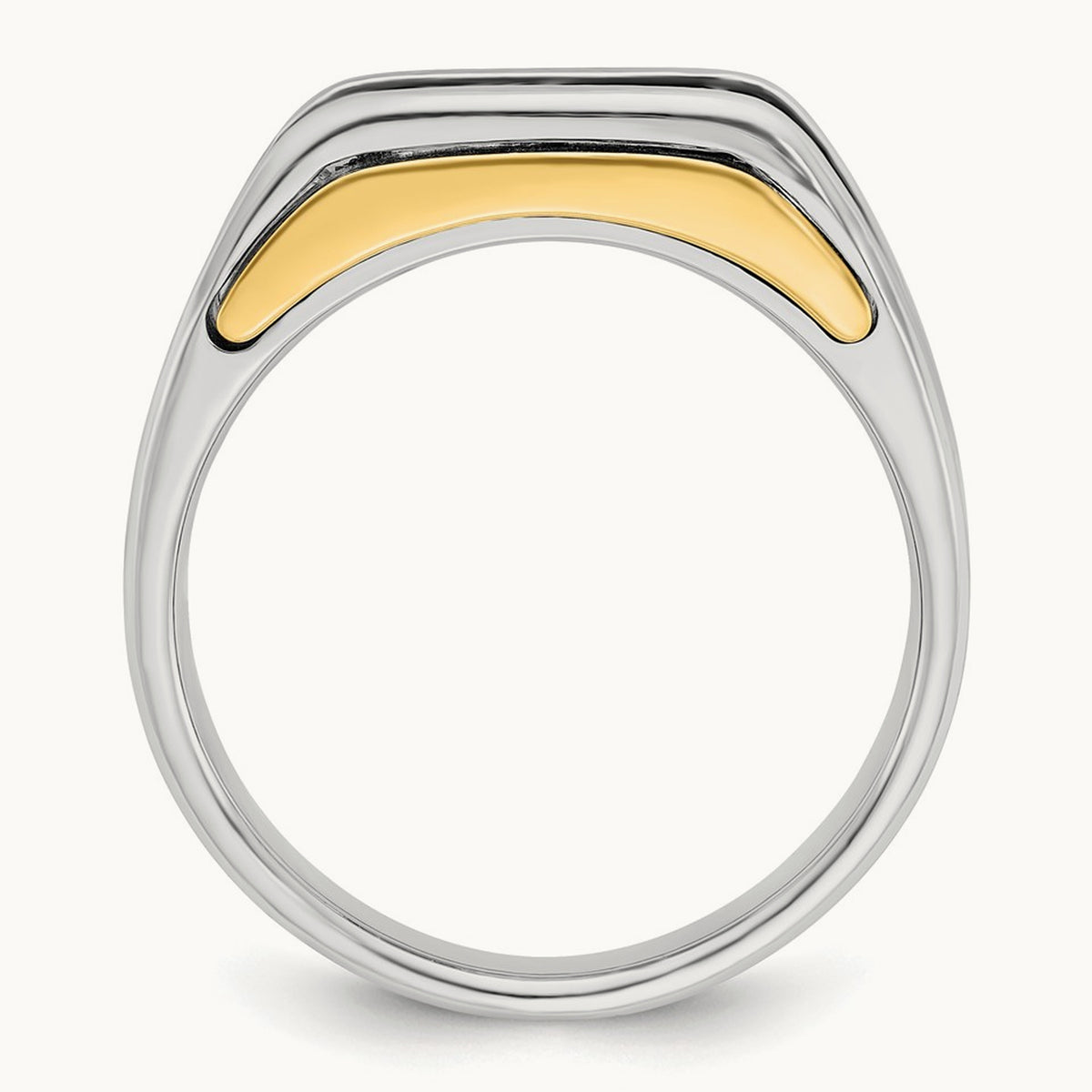 3 Stone Men's Ring, 1.00 ct tw Lab-Grown Diamond