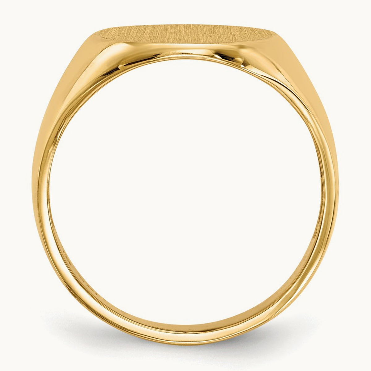 Open Back Mens Signet Ring — photo set