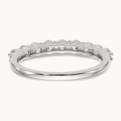 Diamond Wedding Band, 14K White Gold