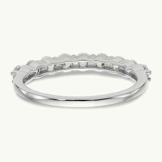 Diamond Wedding Band, 14K White Gold