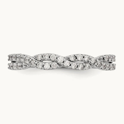 Diamond Band, 14K White Gold