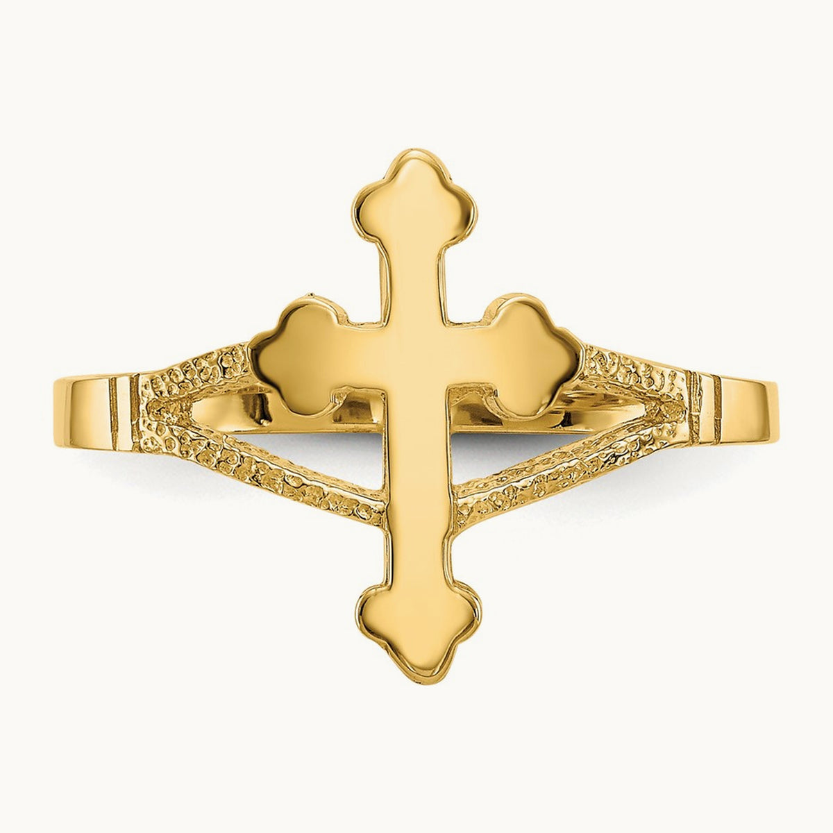 Polished Cross Ring — photo set