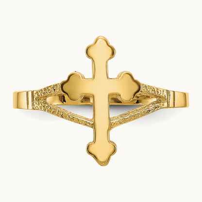 Polished Cross Ring — photo set