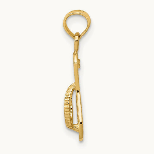3D Single Flip-Flop Pendant — photo set