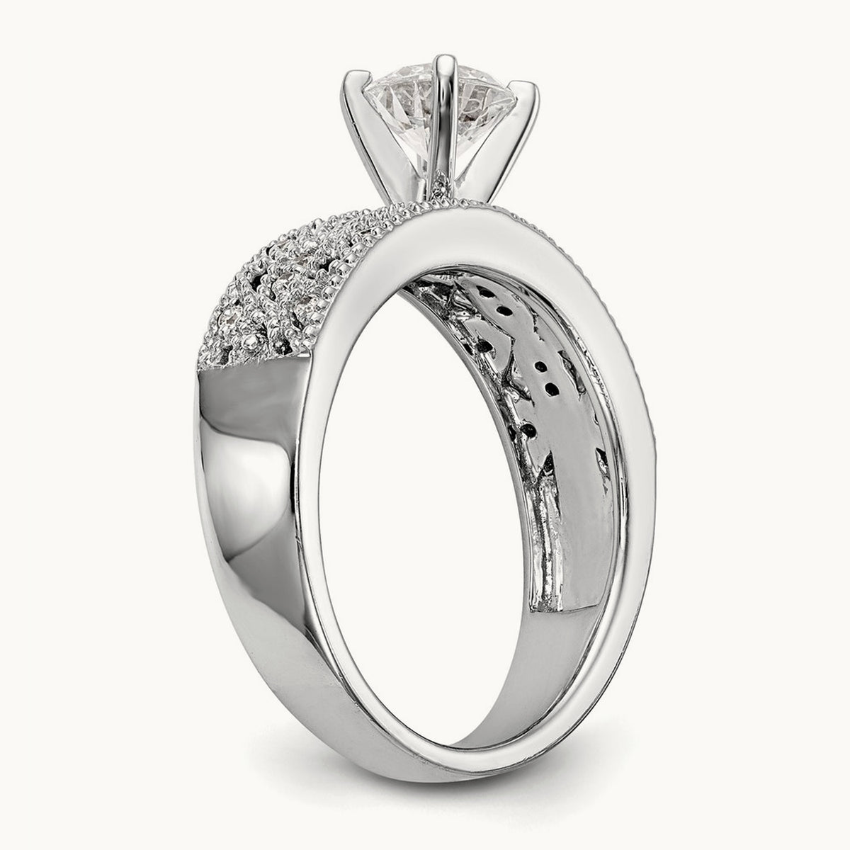 Peg Set Engagement Ring Mounting