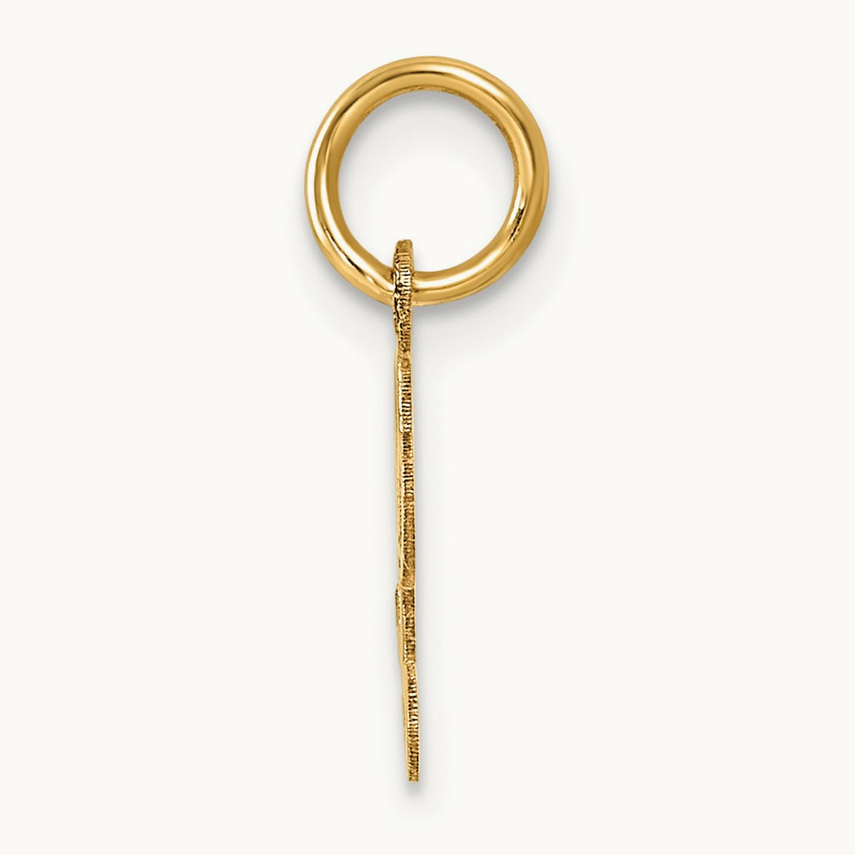 Small Script Letter L Initial Charm, 14K