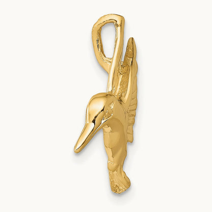 Hummingbird Chain Slide, 14K