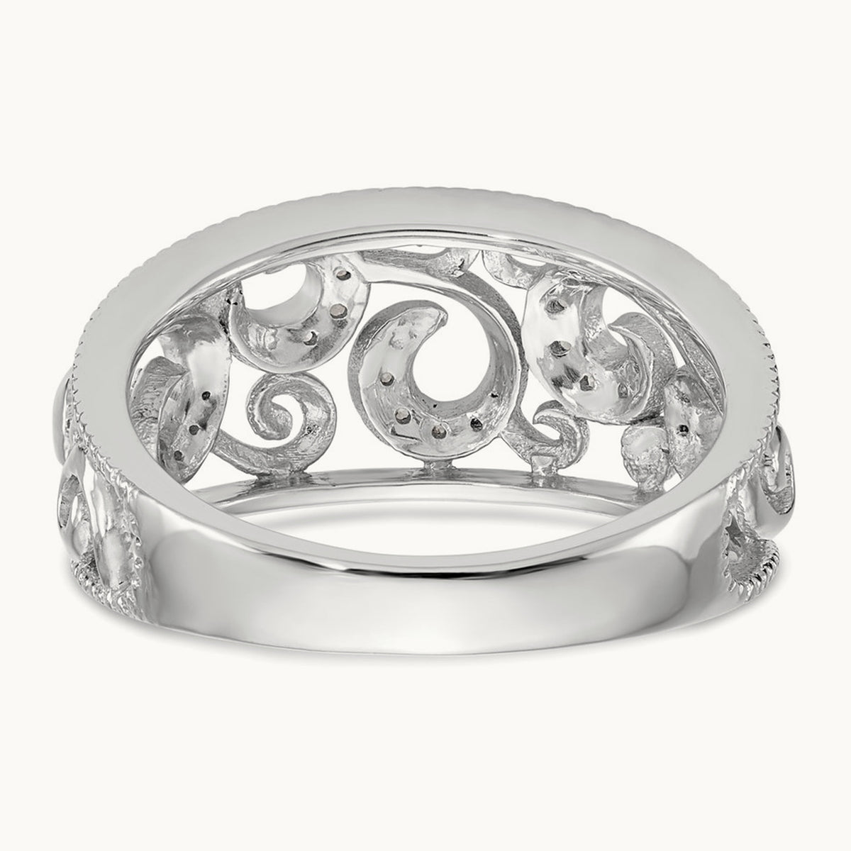 Diamond Band, 14K White Gold