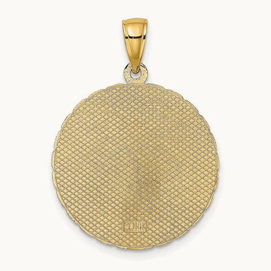 JAMAICA and Palm Tree Disk Charm — 28.9mm