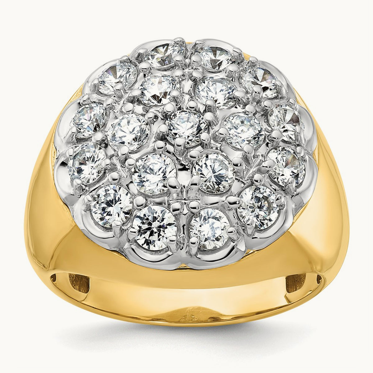 Men's Cluster Ring, 3.00 ct tw Lab-Grown Diamond