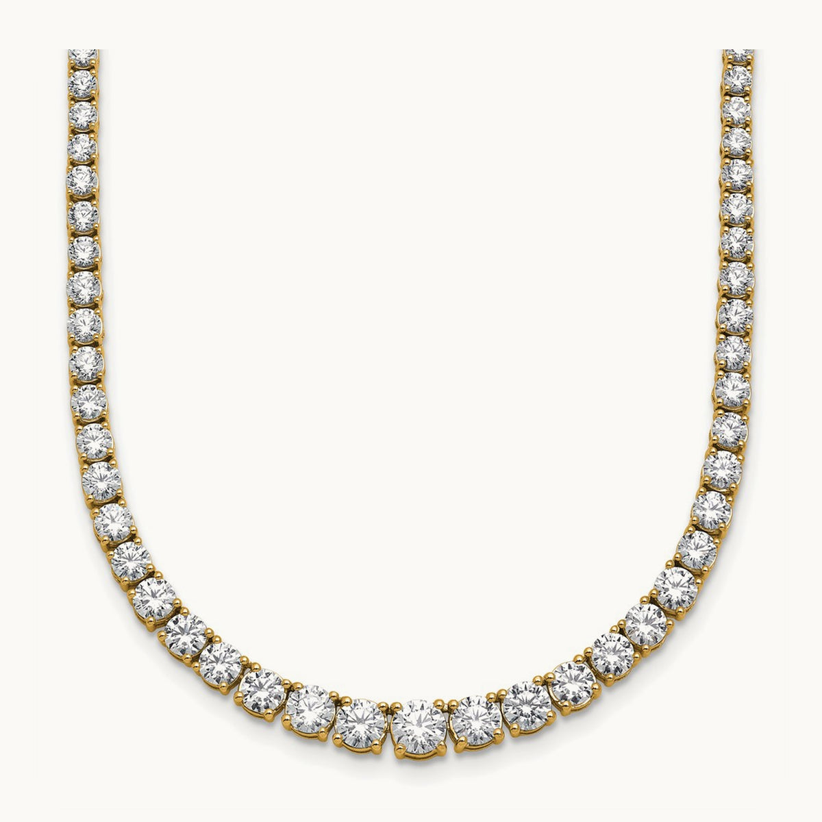 Graduated Tennis Necklace, 10.00 ct tw Lab-Grown Diamond