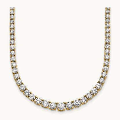 Graduated Tennis Necklace, 10.00 ct tw Lab-Grown Diamond