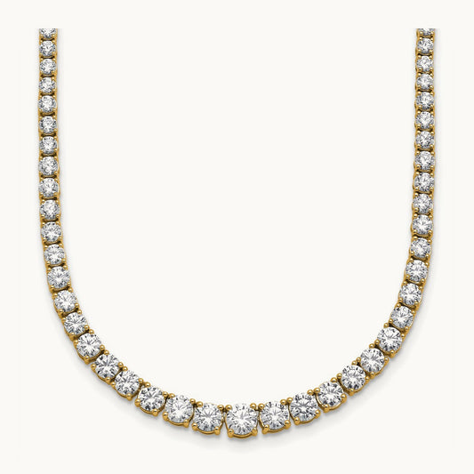 Graduated Tennis Necklace, 10.00 ct tw Lab-Grown Diamond