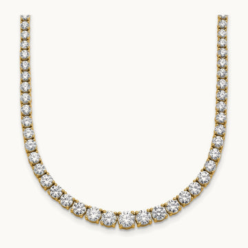Graduated Tennis Necklace, 10.00 ct tw Lab-Grown Diamond