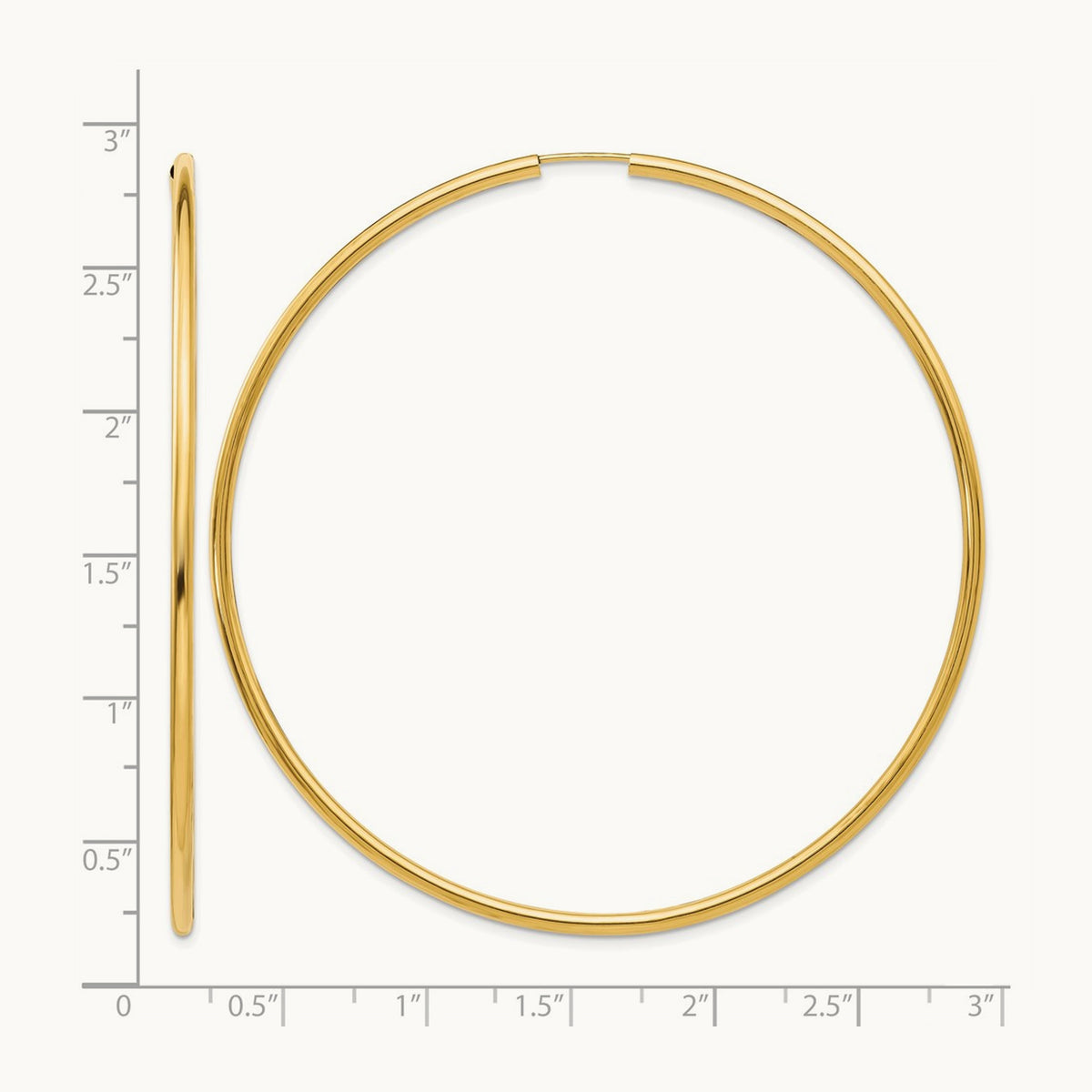 Polished Endless Hoop Earrings