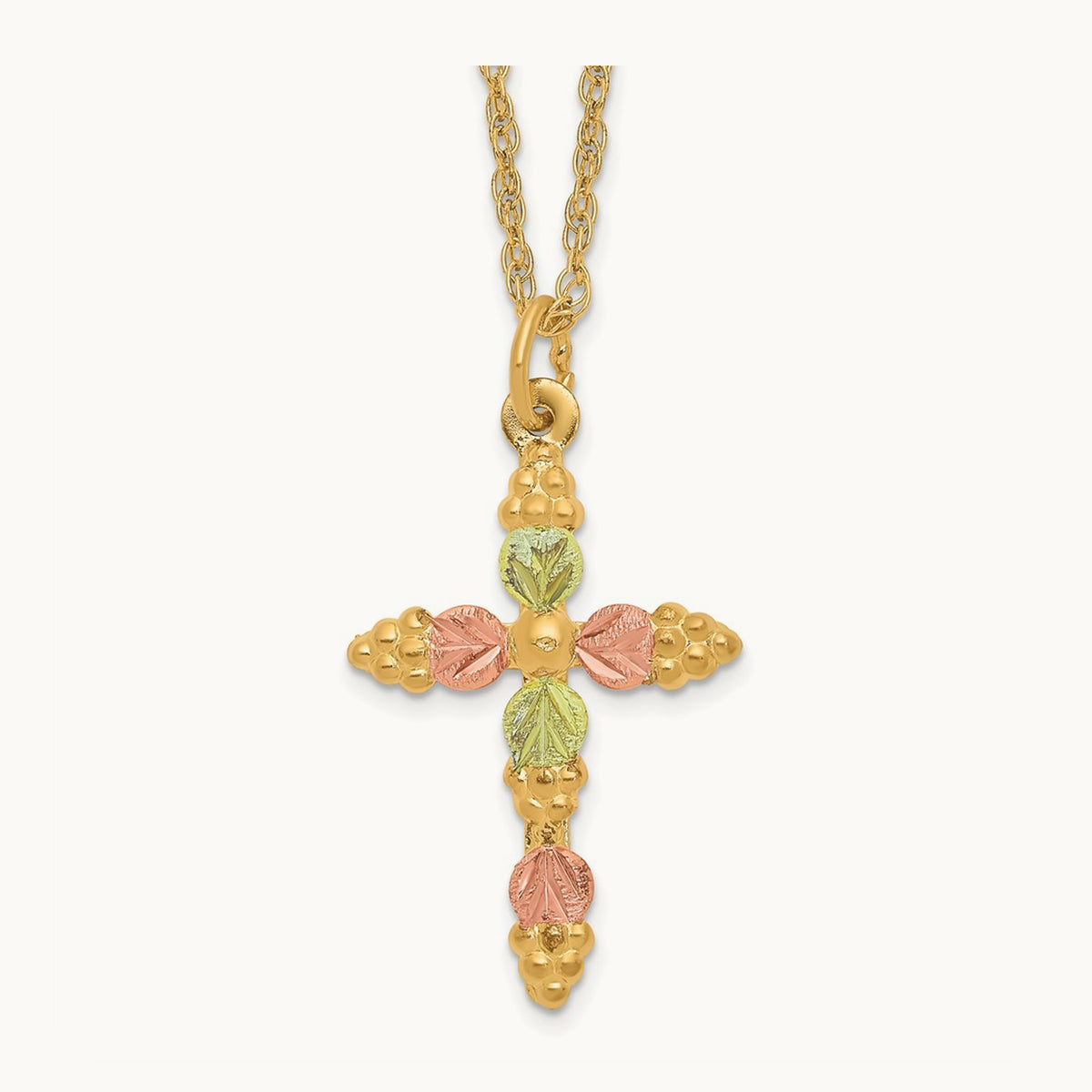 Black Hills Gold Cross Necklace